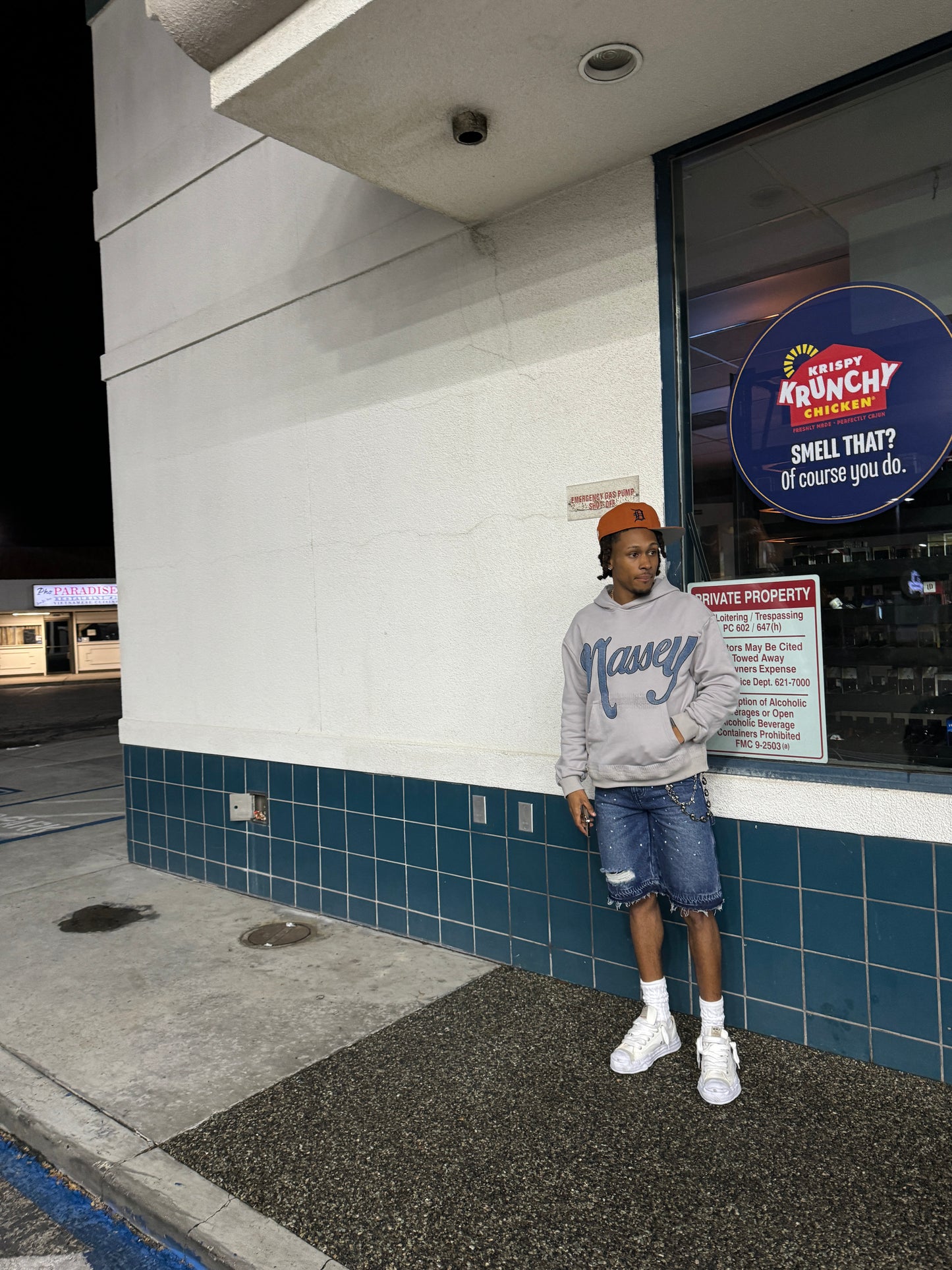 “Massey” Denim Hoodie